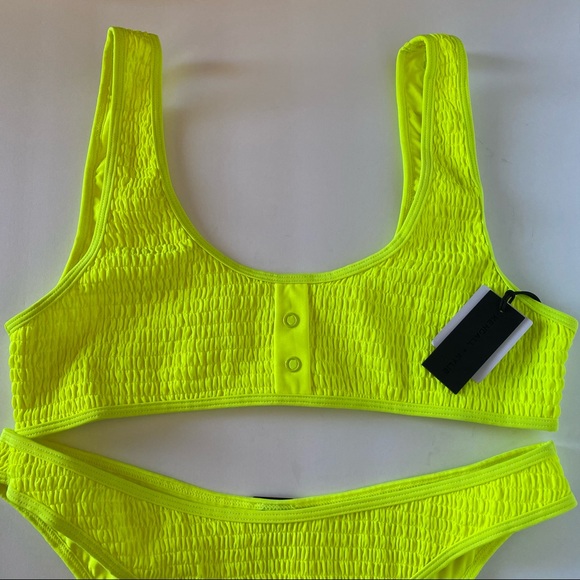 NWT Kendall & Kylie 2 piece Henley Bikini Swimsuit - Picture 4 of 7
